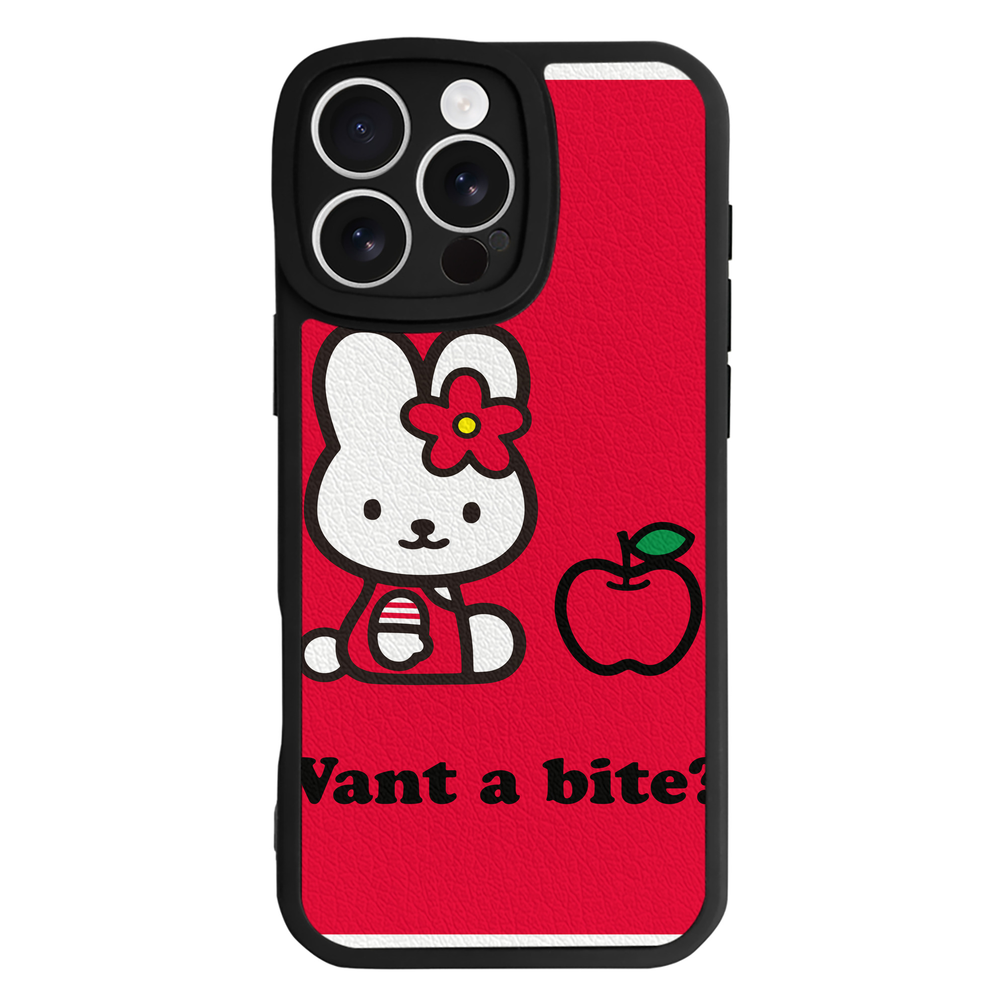 （画像用） Hello Kitty ハローキティ 【iPhone 16シリーズ対応】シリコンスマホケース（レザー調） 材質：シリコン